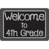 Ashley Productions® The Original Fun Mat™, Welcome Mat, 15.5x23.5 in, Welcome to 4th Grade