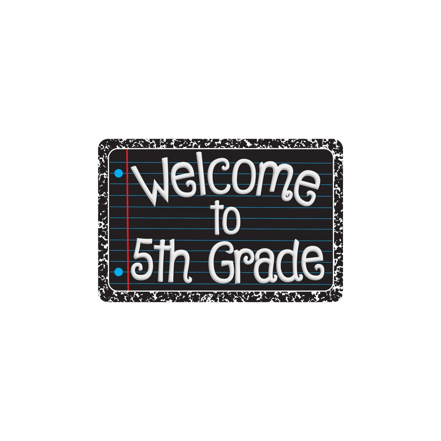 Ashley Productions® The Original Fun Mat™, Welcome Mat, 15.5x23.5 in, Welcome to 5th Grade
