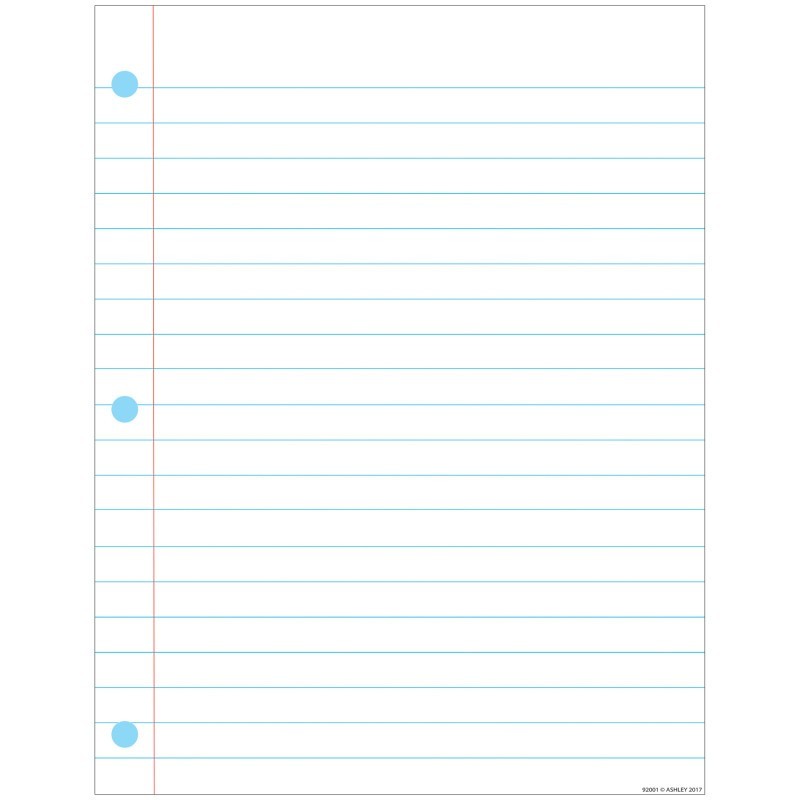 Ashley Productions® Smart Poly™ Notebook Page Chart, Dry-Erase Surface, 17" x 22"