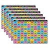 Ashley Productions® Smart Poly™ Learning Mat, 12" x 17", Double-Sided, Sight Words 1st & 2nd 100, Pack of 6