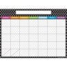 Ashley Productions® Smart Poly® PosterMat Pals™ Space Savers, 13" x 9-1/2", BW Dots Calendar
