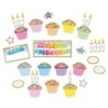 Ashley Productions® Smart Poly® Mini Bulletin Board Set, Birthday Confetti Design, 33 Pieces