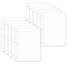 Ashley Productions® Smart Poly® PosterMat Pals™ Space Savers, 13" x 9-1/2", White Notebook Paper, Pack of 10