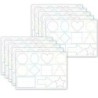 Ashley Productions® Smart Poly® PosterMat Pals™ Space Savers, 13" x 9-1/2", Shapes Tracing, Pack of 10
