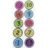 Ashley Productions® The Original Fun Mat™, Sensory Spots™, 6" Numbers 1-10, Chalk Look, 10 Pieces