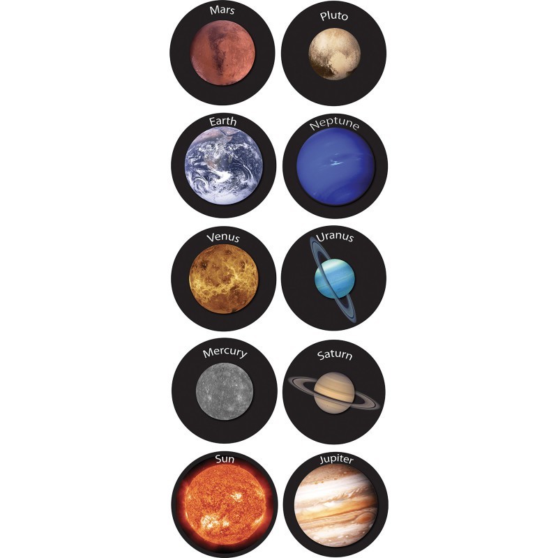 Ashley Productions® The Original Fun Mat™, Sensory Spots™, 6" Solar System Set, 10 Pieces