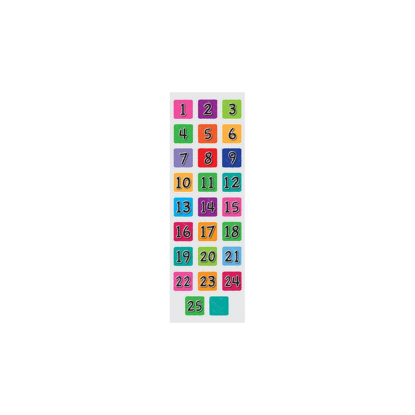Ashley Productions® The Original Fun Mat™, Sensory Spots™, 4" Numbers 1-25, 26 pieces