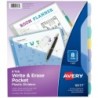 Avery® Write & Erase Pocket Plastic Dividers, 8-Tab Set, Multicolor, 1 Set