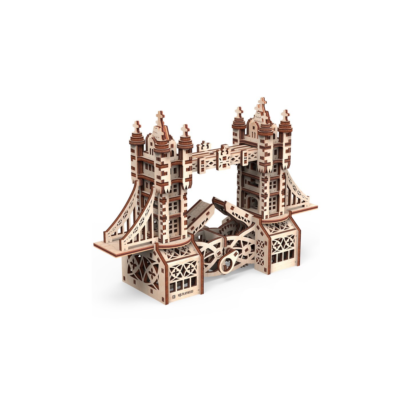 Mr.PLAYWOOD Tower Bridge S 3D Wooden STEM Model