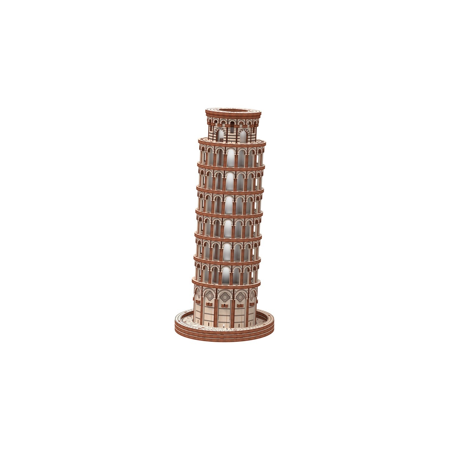 Mr.PLAYWOOD Leaning Tower of Pisa 3D Wooden STEM Model
