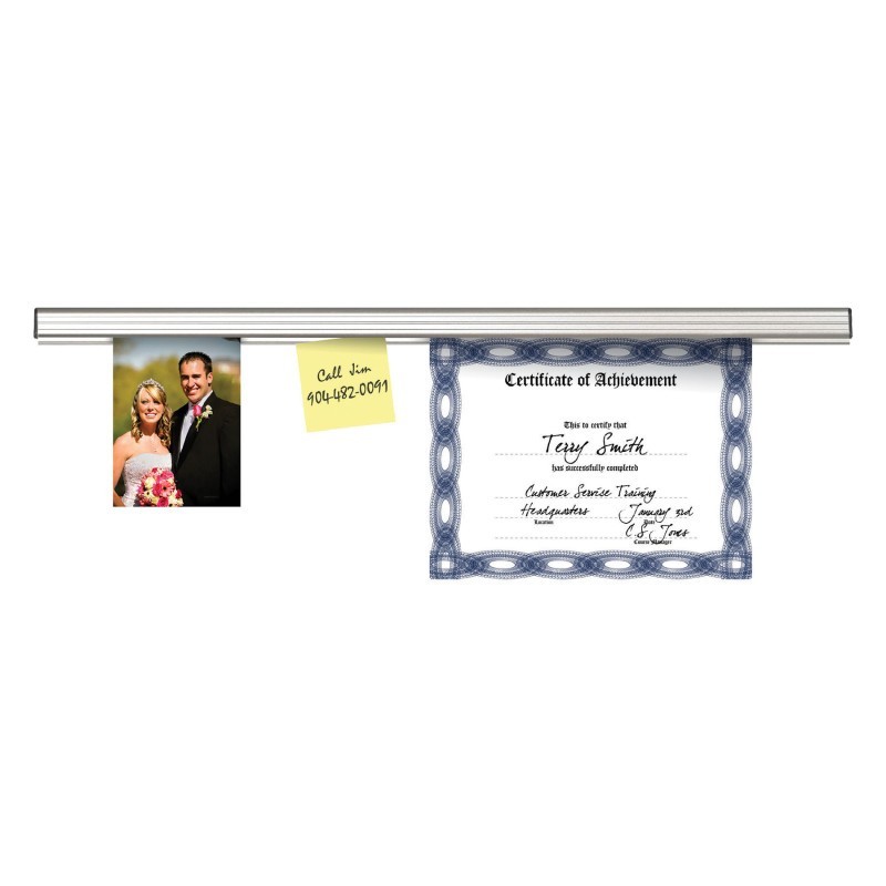 Grip-a-Strip® Display Rail, 3 Feet, Satin, Mid Size