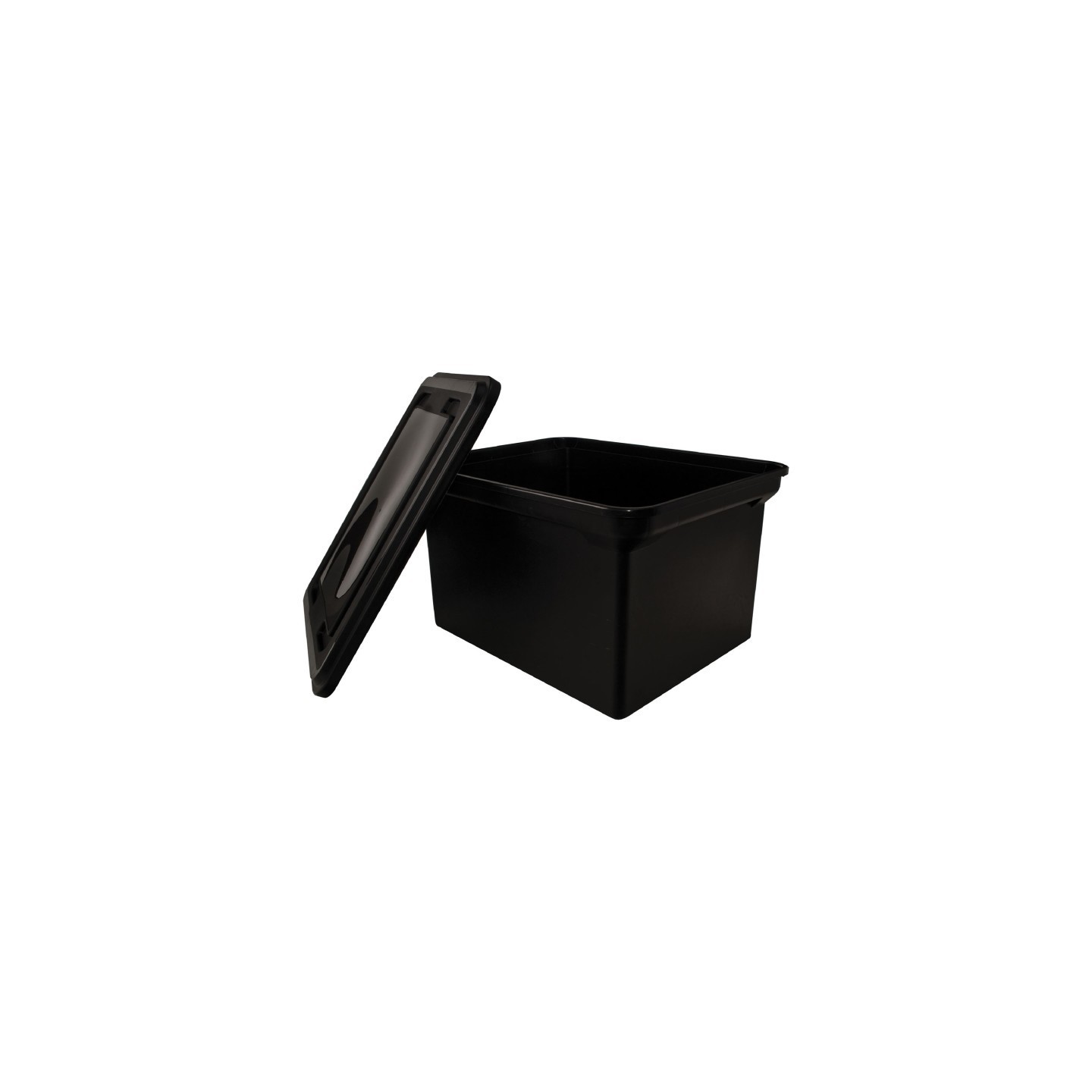Advantus® File Tote with Lid, Black