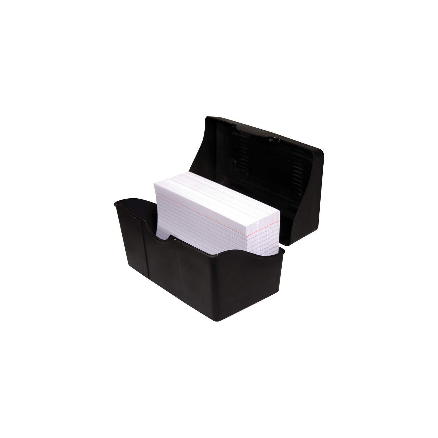 Innovative Storage Designs Black Index Card Holder, 4" x 6"
