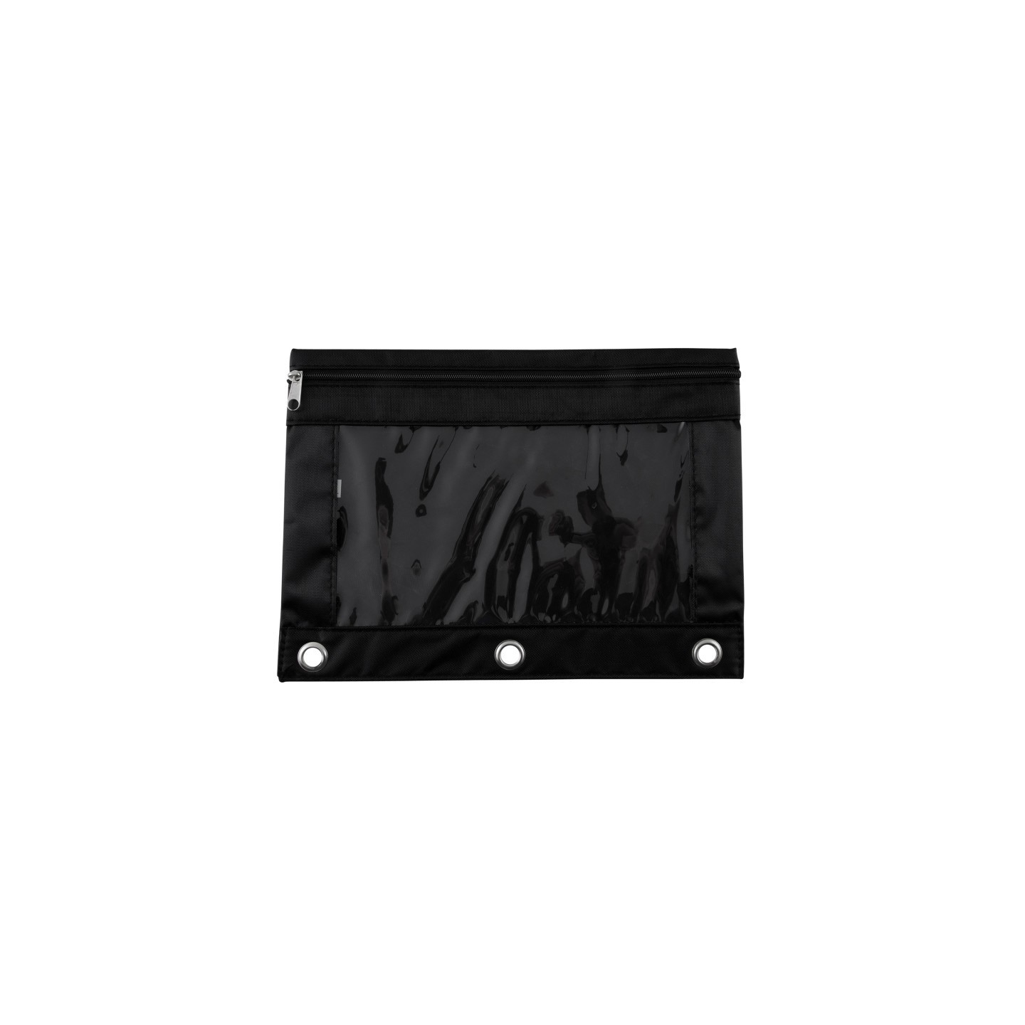 Advantus® Binder Pencil Pouch, Black/Clear, 10x7.38 in