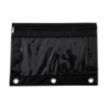 Advantus® Binder Pencil Pouch, Black/Clear, 10x7.38 in