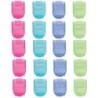Advantus® Wall Clips For Fabric Panels, Cool Colors, 40 Sheet Capacity, Pack of 20