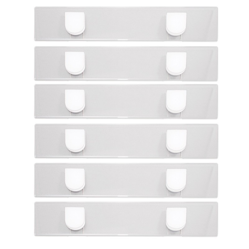 Advantus® Fabric Panel Wall Sign, Name Holder, 2x9 in, Pack of 6