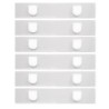 Advantus® Fabric Panel Wall Sign, Name Holder, 2x9 in, Pack of 6