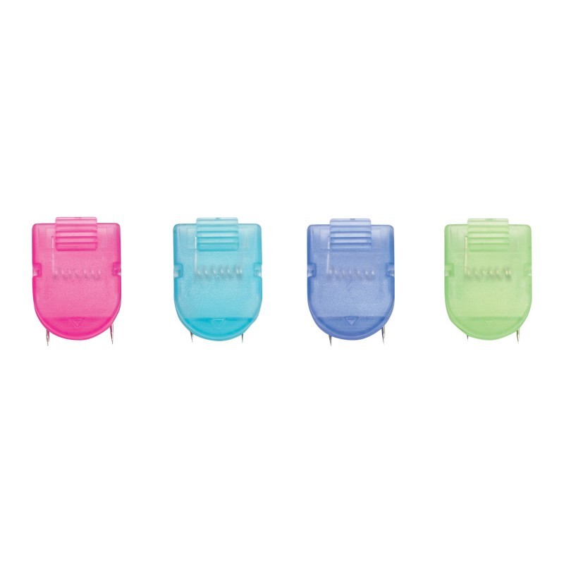 Advantus® Wall Clips For Fabric Panels, Cool Colors, 40 Sheet Capacity, Pack of 50