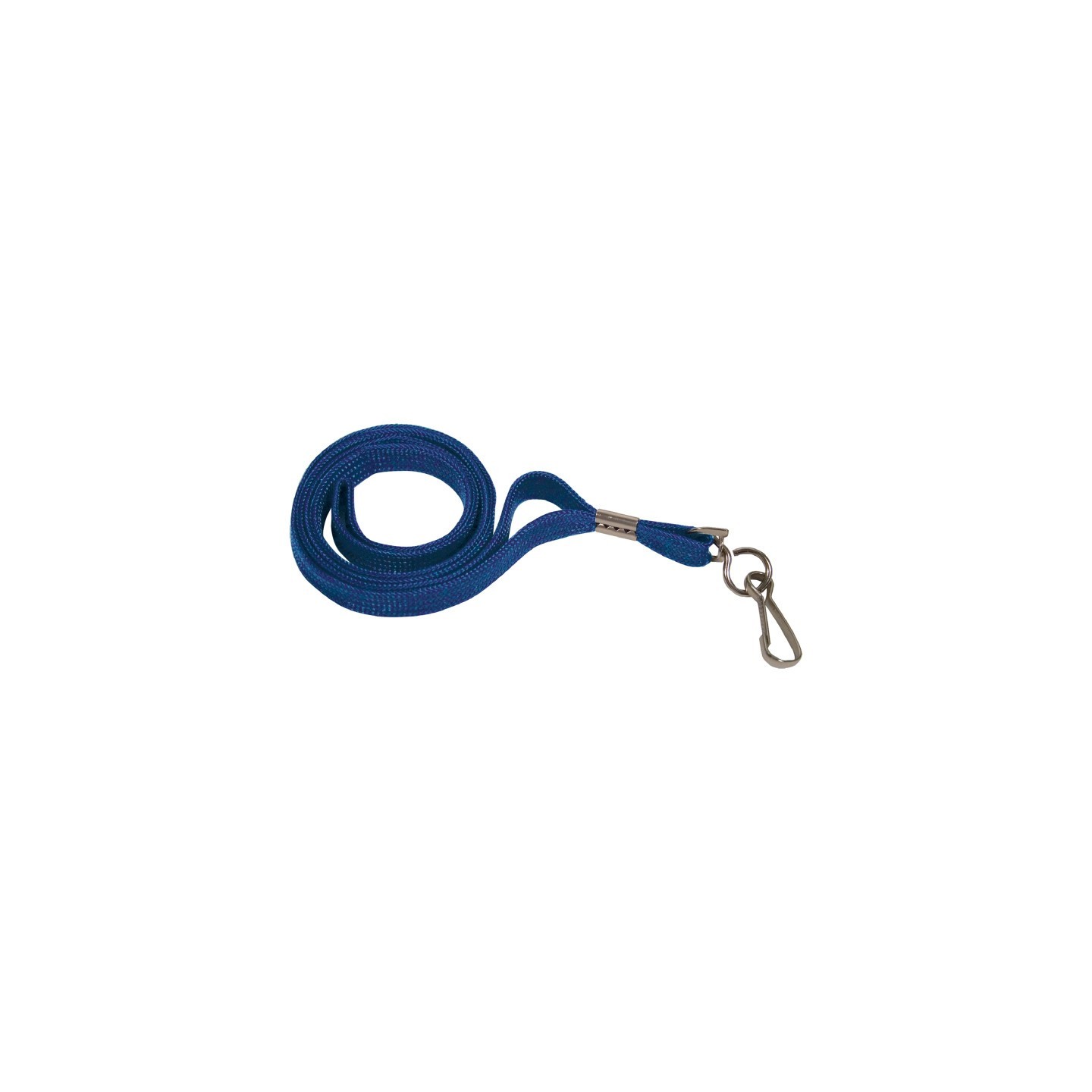 Advantus® Deluxe Lanyard with J-Hook, Navy Blue, Box of 24