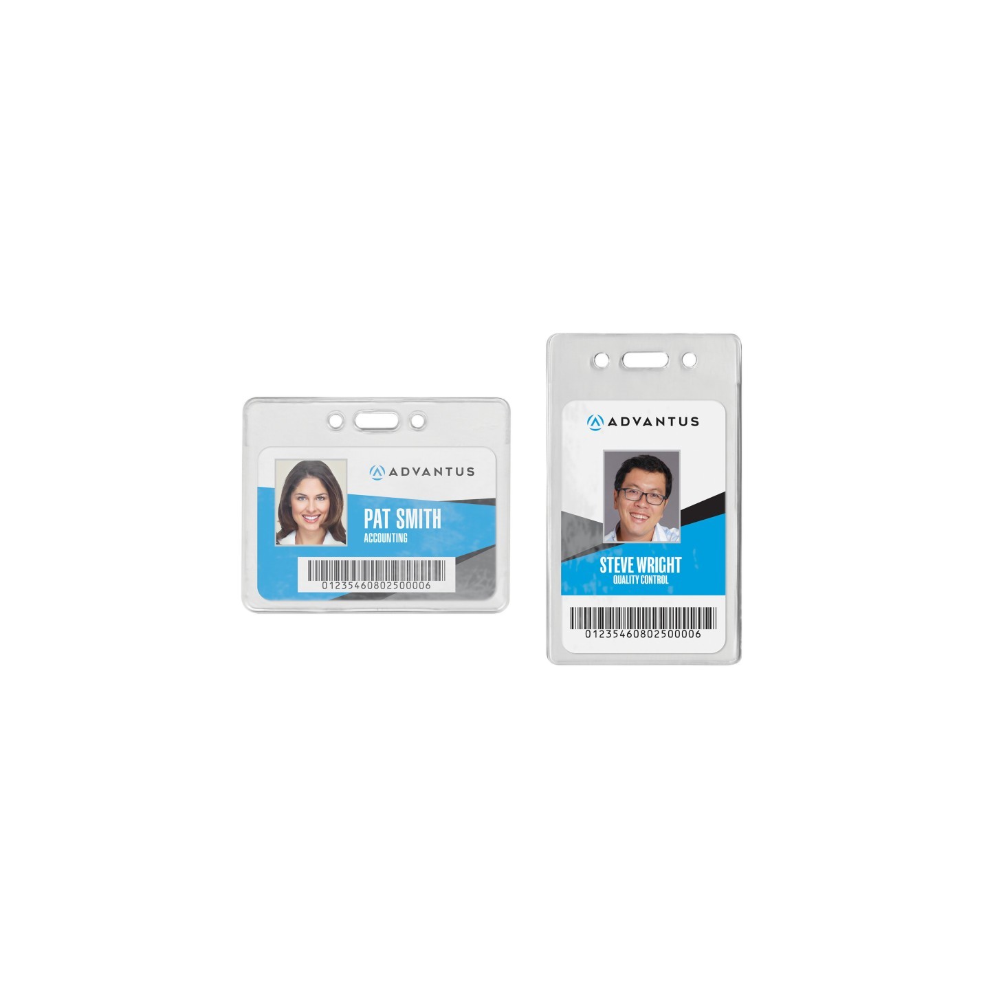 Advantus® Proximity Badge Holders, Horizontal, Clear, Pack of 50