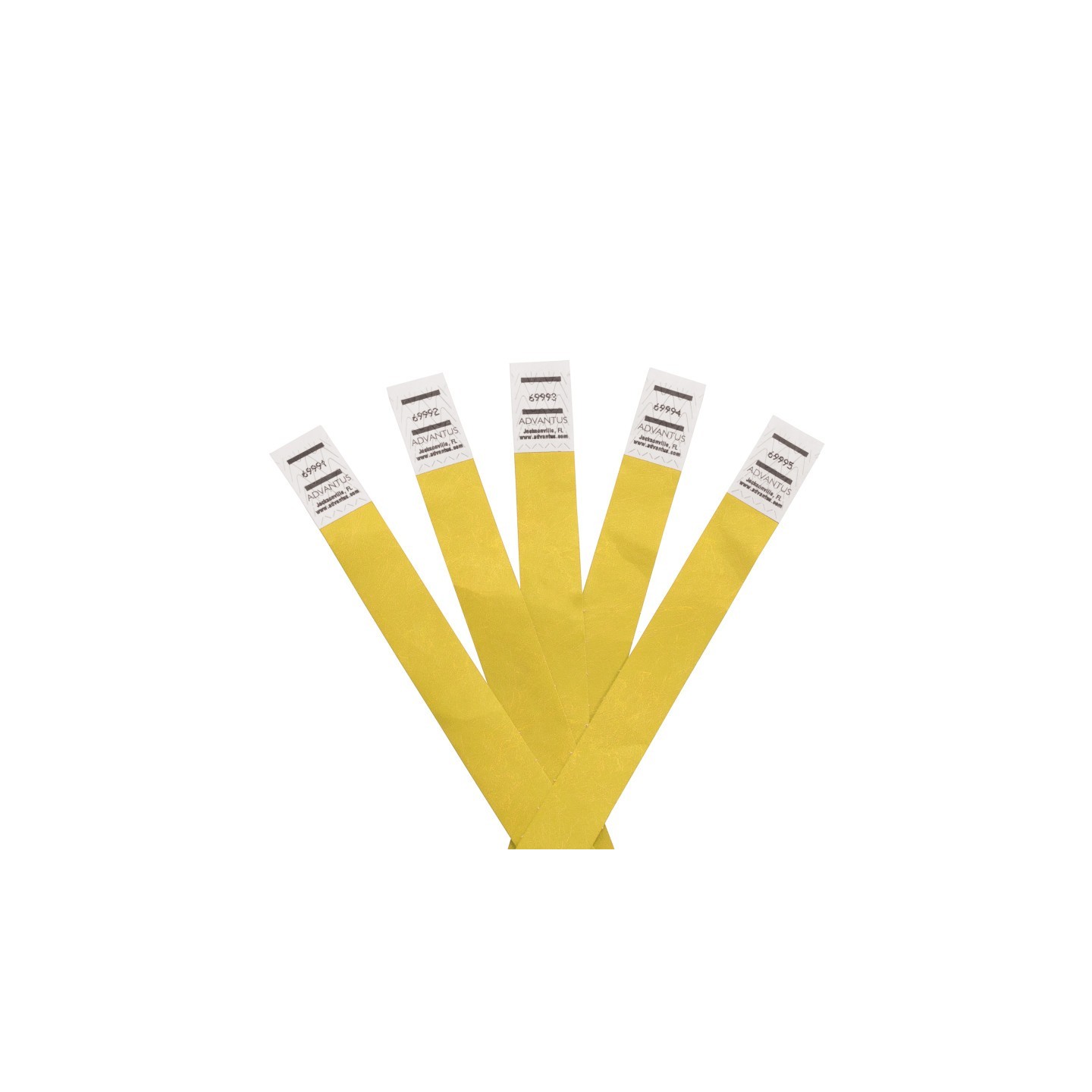 Advantus® Tyvek® Wristbands Yellow, Pack of 500
