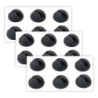 Bluelounge® Cabledrops Cord Management, Black, 6 Per Pack, 3 Packs