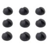 Bluelounge® Cabledrop Minis Cord Management, Black, Pack of 9