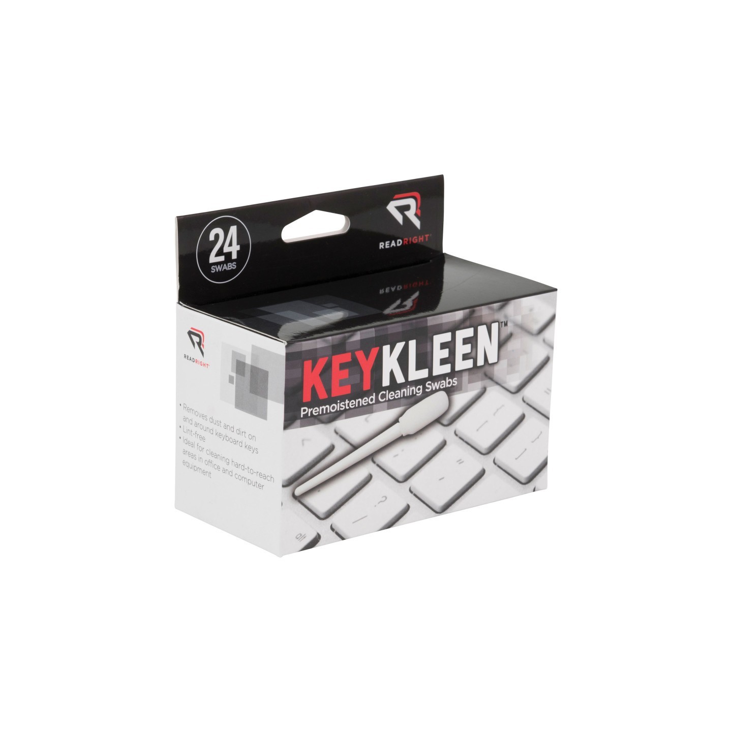 Read Right® KeyKleen Keyboard Cleaner Swabs, Pack of 24