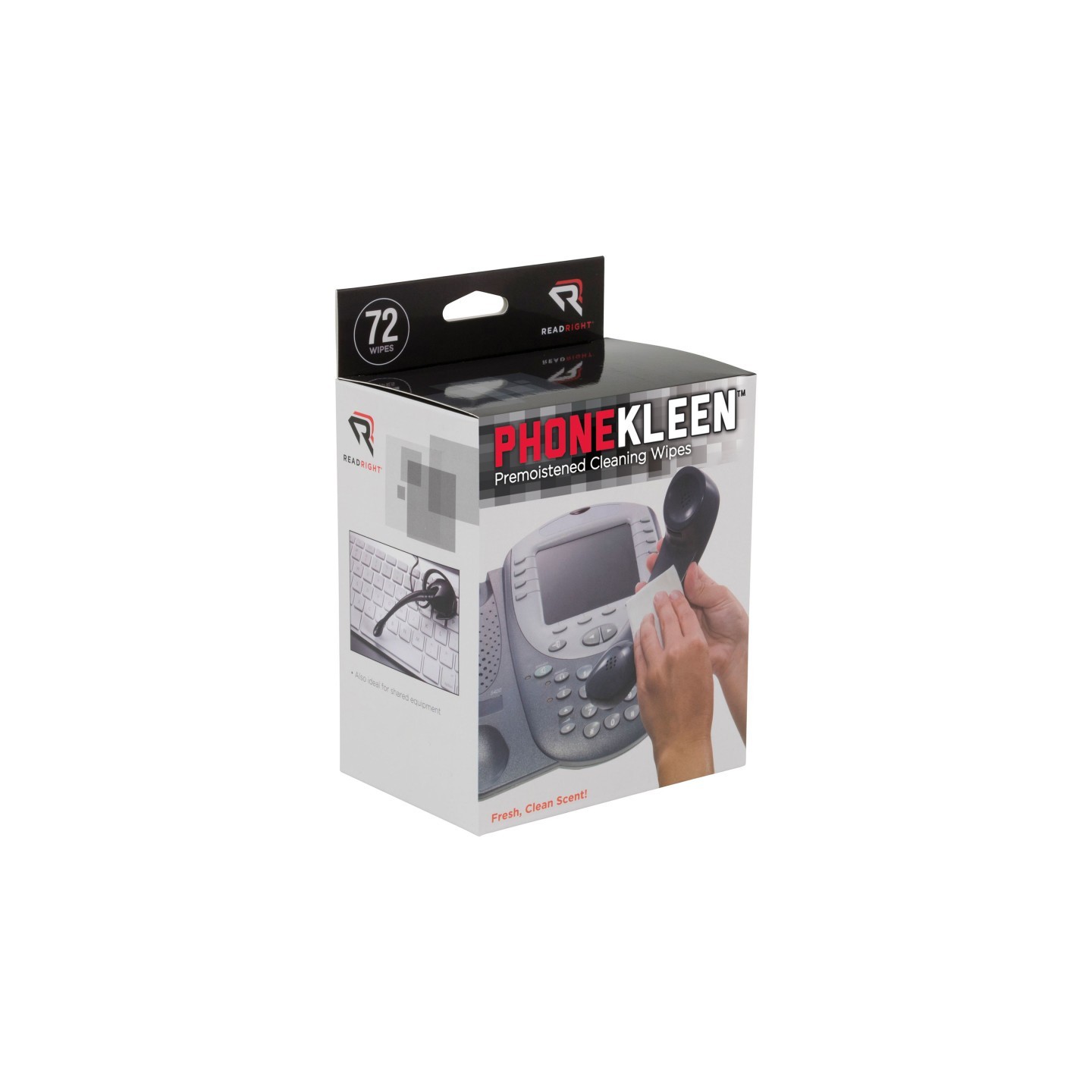 Read Right® PhoneKleen Wipes, Box of 72