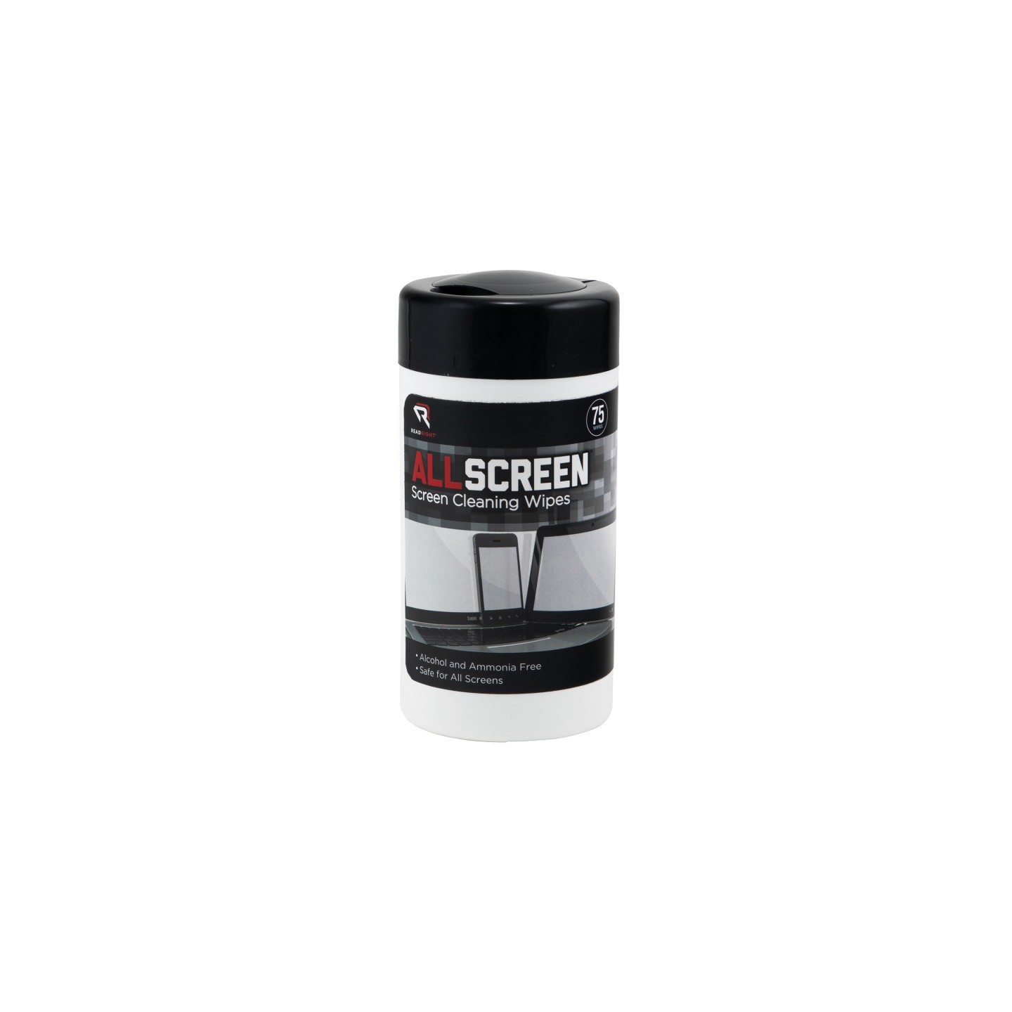 Read Right® AllScreen Screen Cleaning Wipes, 75 Count Tub