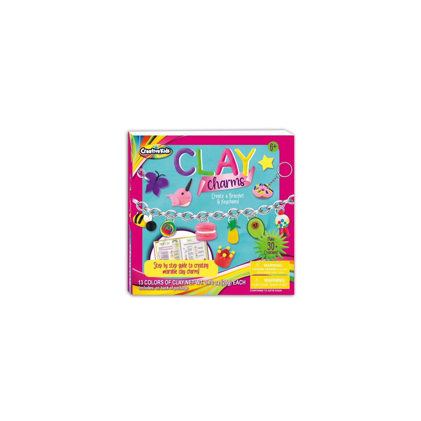 Creative Kids™ Clay Charms - Sculpt Over 30 Various Clay Charms