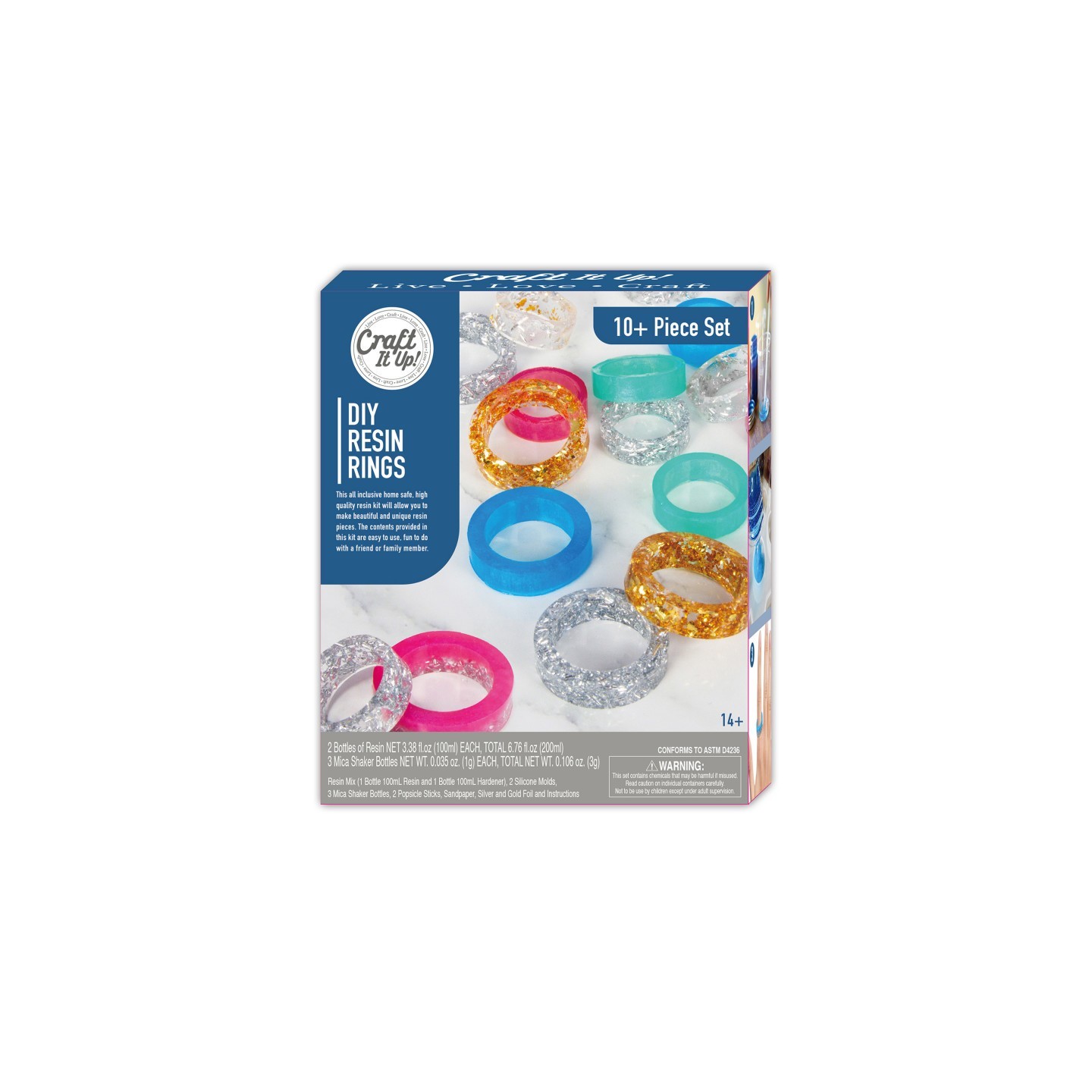 Craft It Up DIY Resin Rings Kit