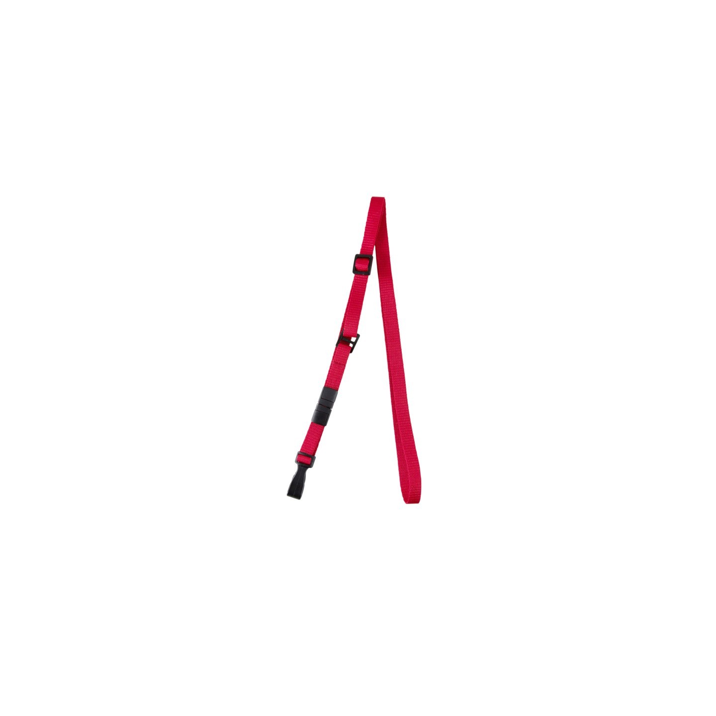 SICURIX Breakaway Plastic Hook Lanyard, Red, Pack of 10