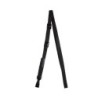 SICURIX Breakaway Plastic Hook Lanyard, Black, Pack of 10