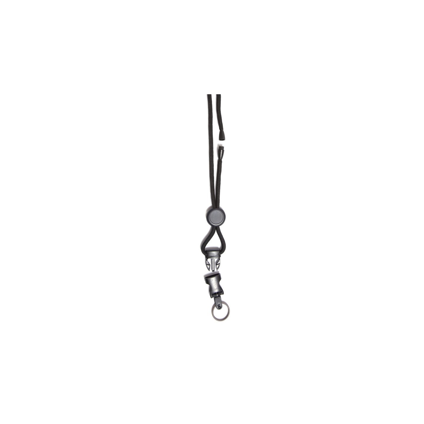 SICURIX Premium Safety Lanyard, Breakaway with Detachable Key Ring, Black, Pack of 12