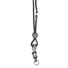 SICURIX Premium Safety Lanyard, Breakaway with Detachable Key Ring, Black, Pack of 12