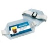 SICURIX Armband Badge Holders Elastic Strap, Vertical, Clear, Pack of 12
