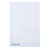 SICURIX Plain Adhesive Badges, White, Pack of 100