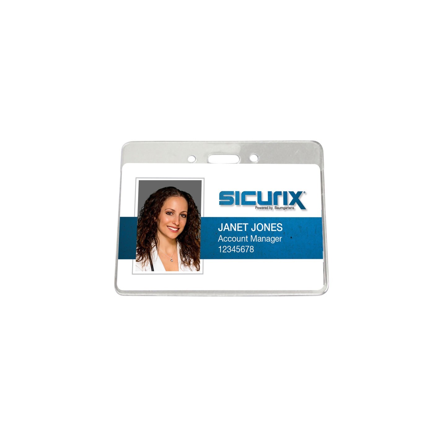 SICURIX ID Badge Holder, Government/Military, Horizontal, Pack of 50