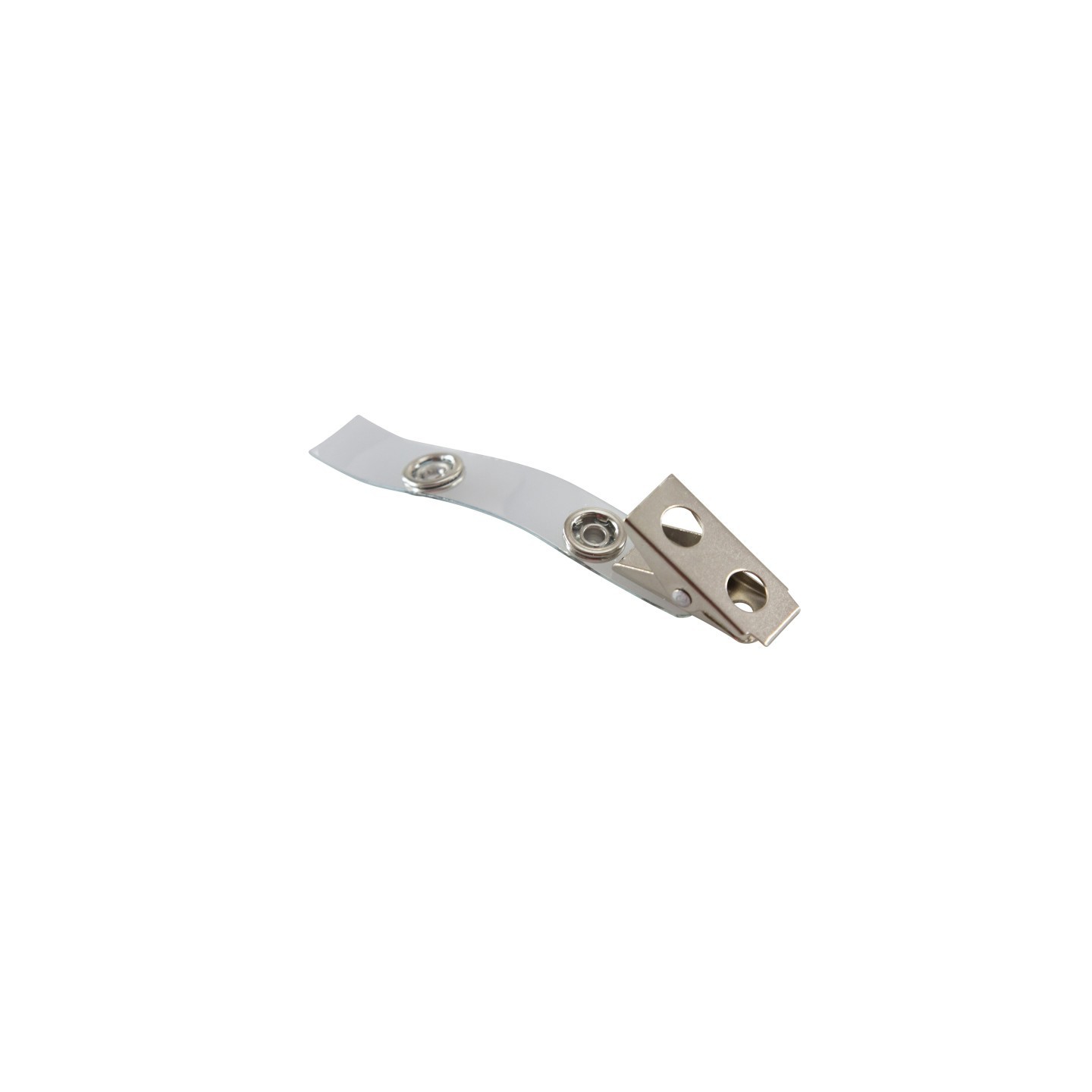 SICURIX Button ID Badge Strap Clips, Pack of 25