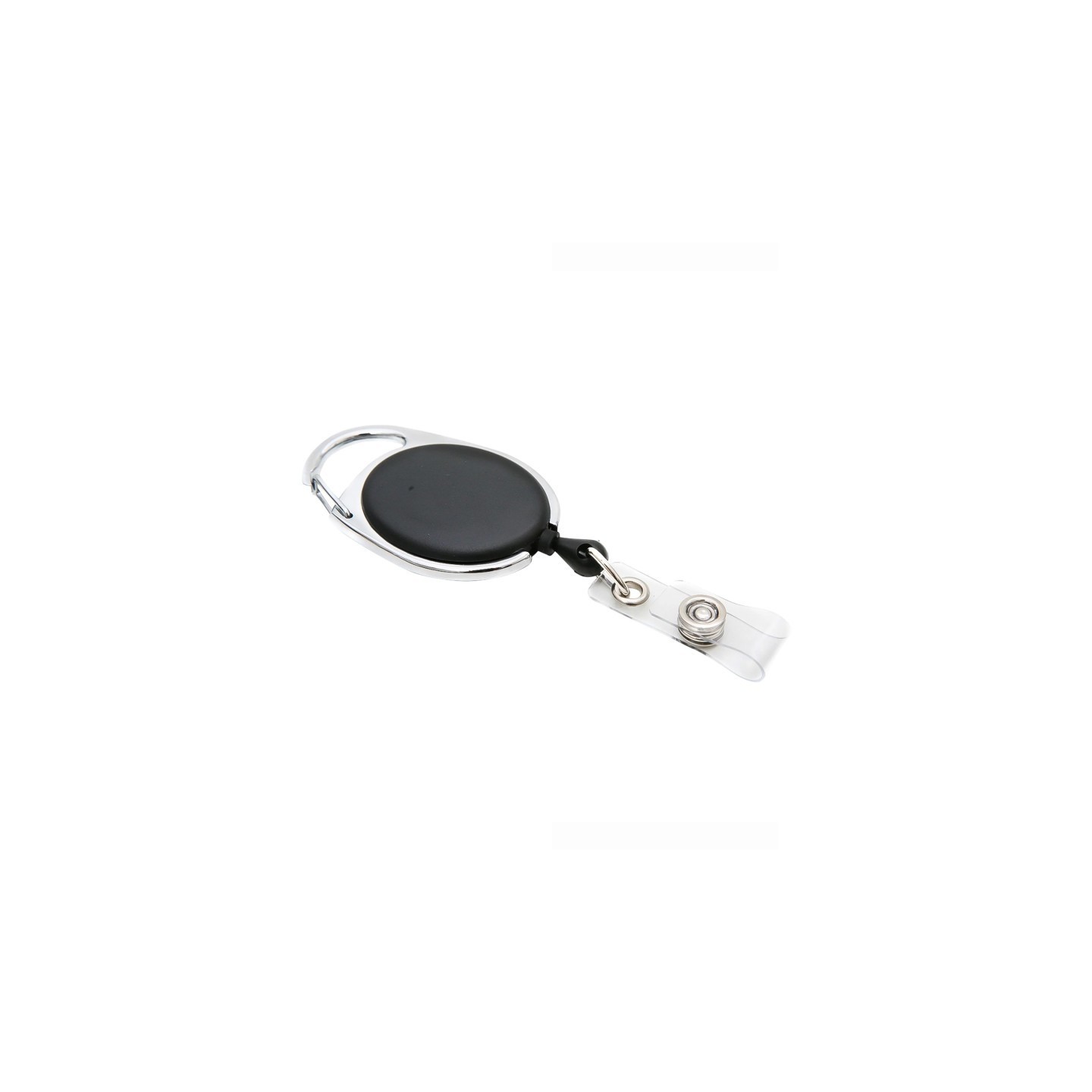 SICURIX Quick Clip Oval ID Badge Reel, Black