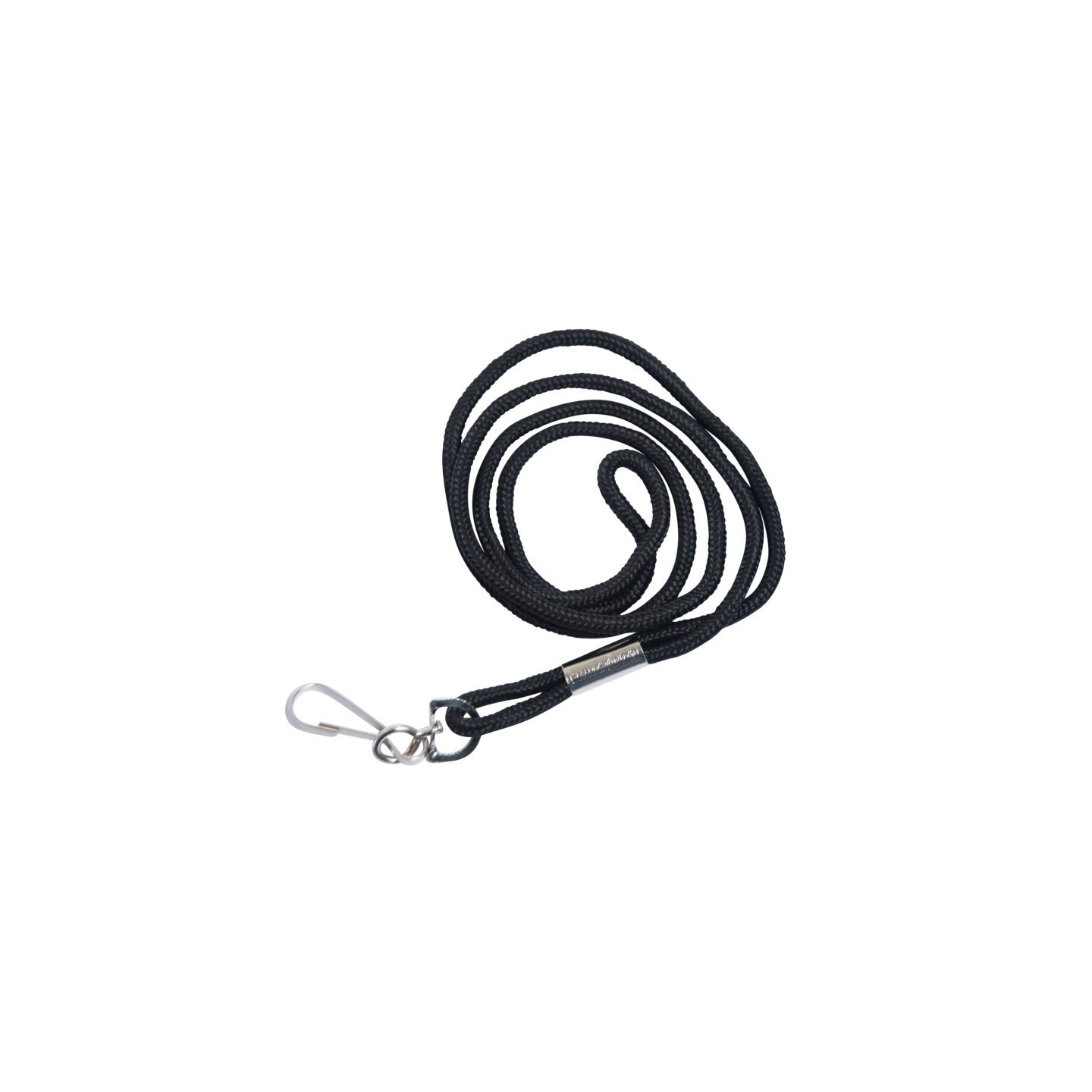 SICURIX Standard Lanyard, Rope Style, J Hook, Black, Pack of 12