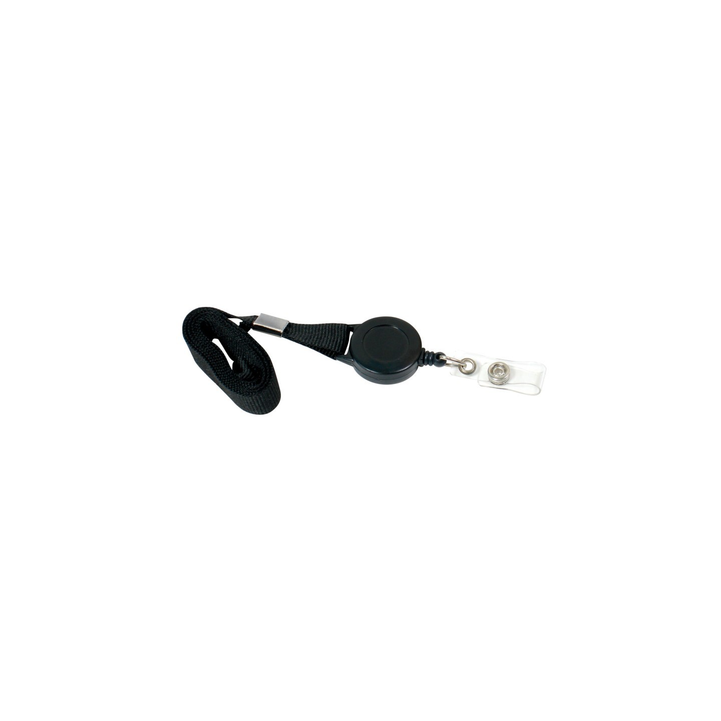 SICURIX Lanyard, Rope Style, 2 J Hooks, Black, Pack of 12