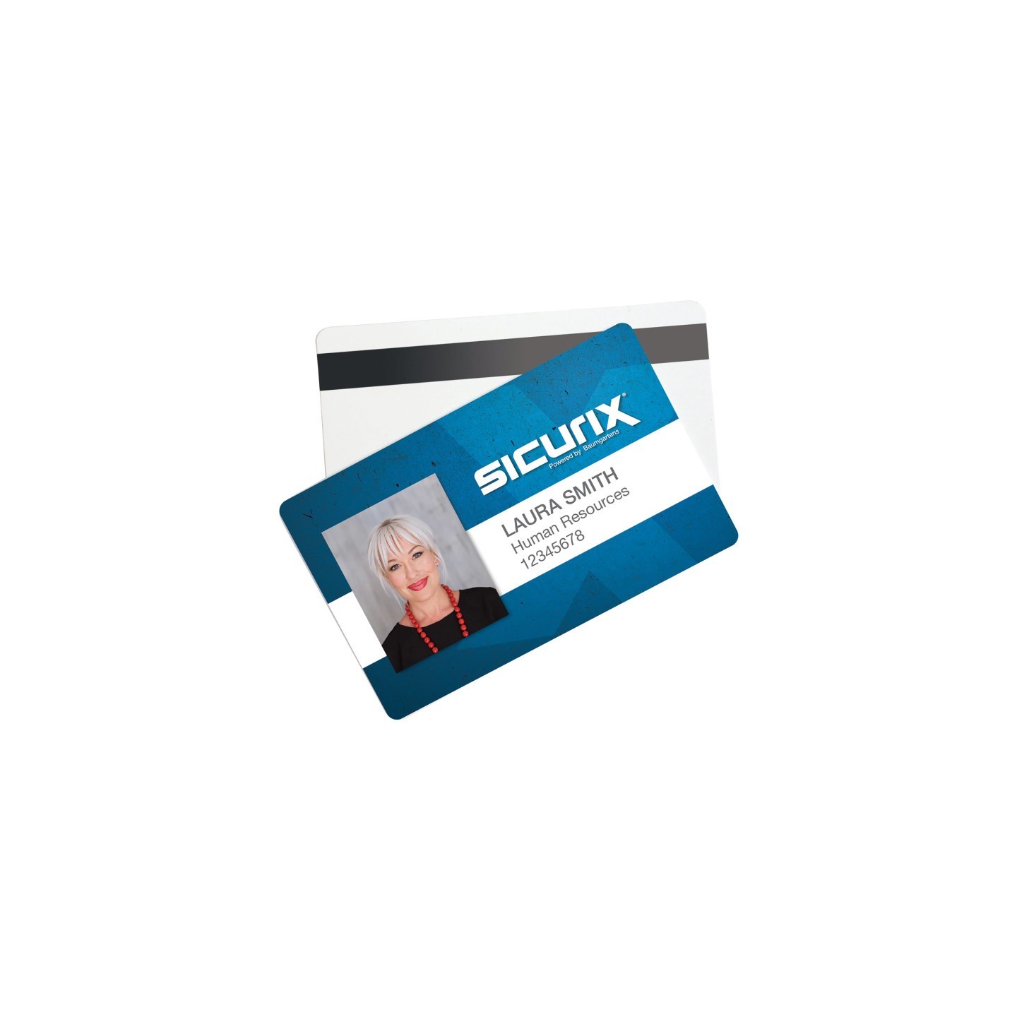 SICURIX CR 80 Blank ID Cards with Hico Magnetic Stripe, 30 mil, White, Pack of 100