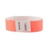 SICURIX Sequentially Numbered Security Wristbands, 3/4", Orange, Pack of 100