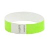 SICURIX Sequentially Numbered Security Wristbands, 3/4", Green, Pack of 100
