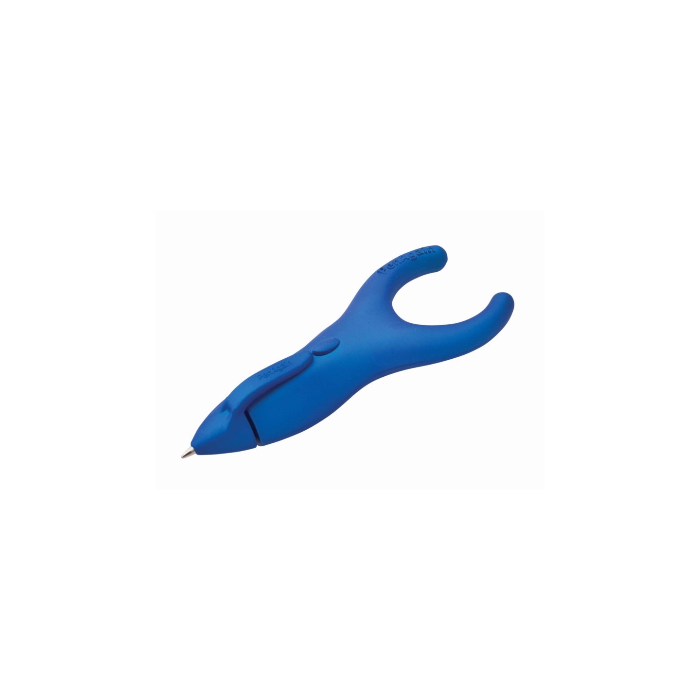 PenAgain Ergo-Sof Retractable Ballpoint Pen, Blue, Black Ink