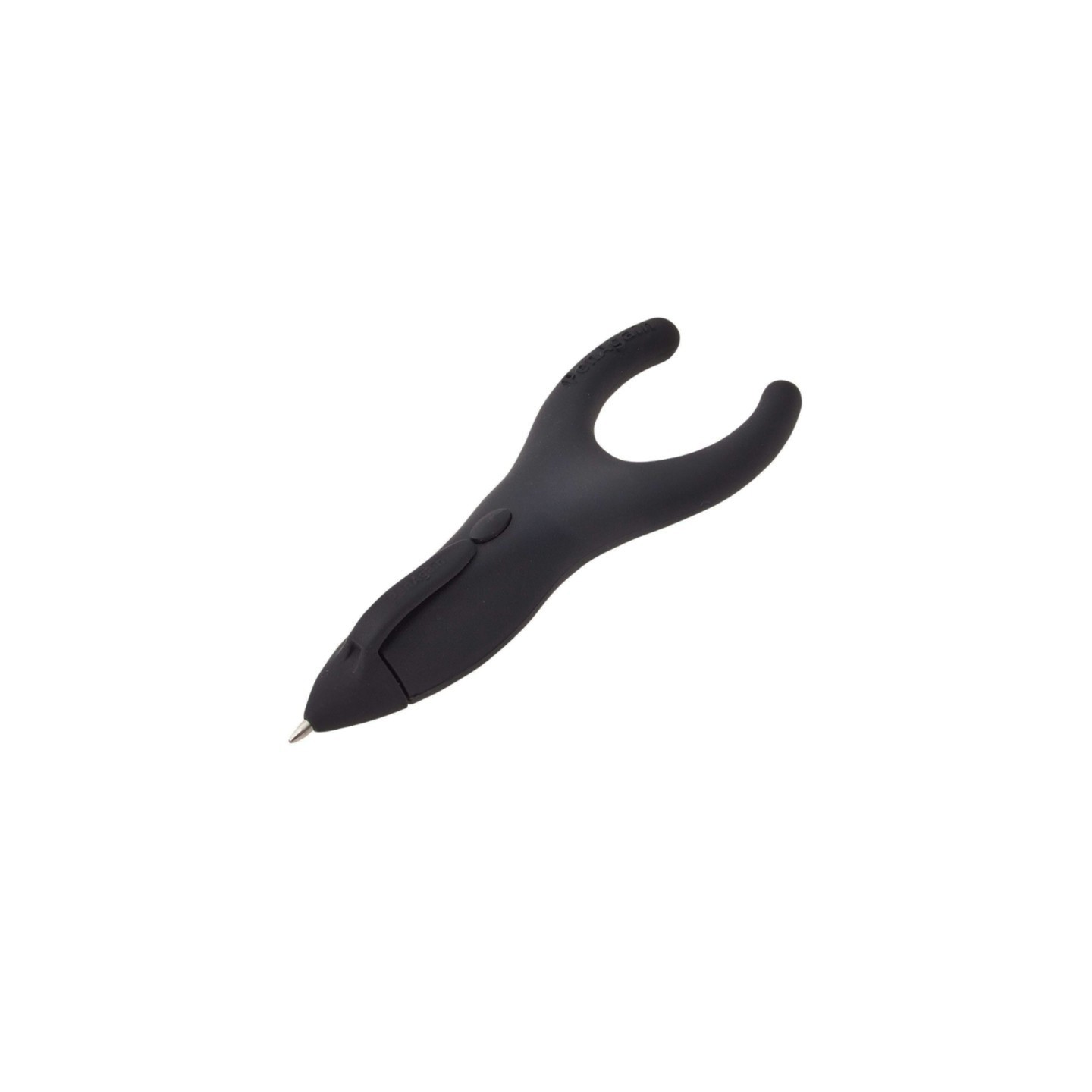 PenAgain Ergo-Sof Retractable Ballpoint Pen, Black, Black Ink