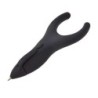 PenAgain Ergo-Sof Retractable Ballpoint Pen, Black, Black Ink